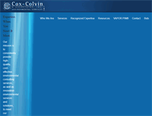 Tablet Screenshot of coxcolvin.com